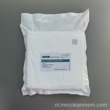 3000B zachte textureerde 180GSM gebreide polyester cleanroom doekjes